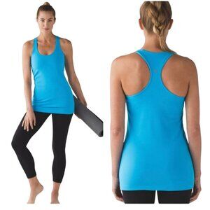 Lululemon Cool Racerback Tank Kayak Blue Size 6